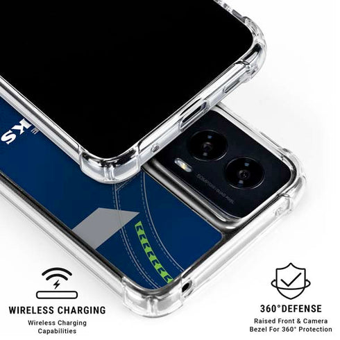 NFL Seattle Seahawks Team Jersey Moto G Power 5G (2024) Clear Case