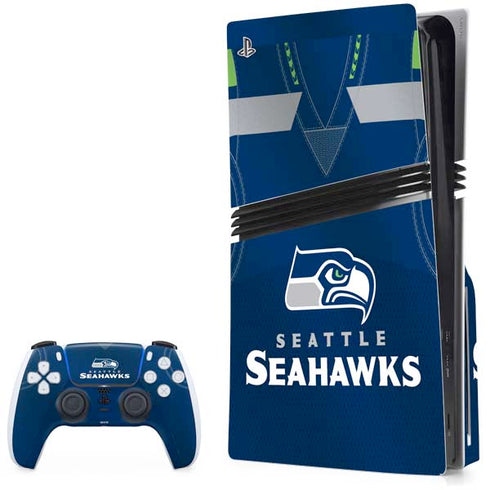 NFL Seattle Seahawks Team Jersey PS5 Pro Disk Bundle Skin