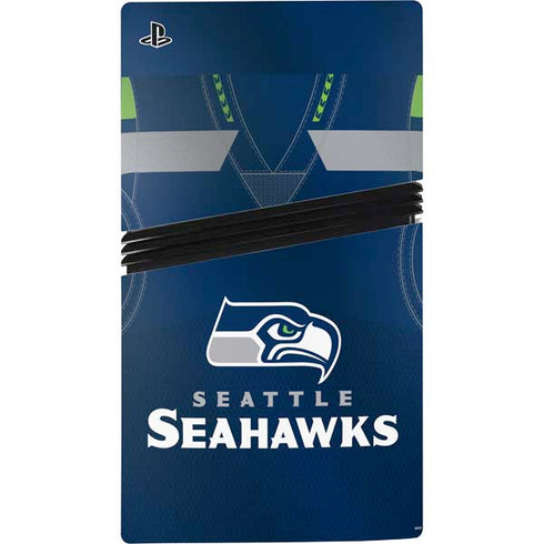 NFL Seattle Seahawks Team Jersey PS5 Pro Disk Console Skin