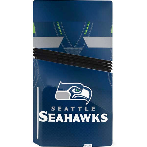 NFL Seattle Seahawks Team Jersey PS5 Pro Disk Console Skin