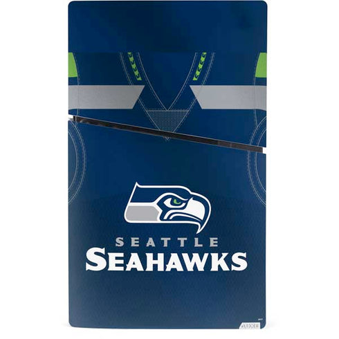 NFL Seattle Seahawks Team Jersey PS5 Slim Digital Edition Console Skin
