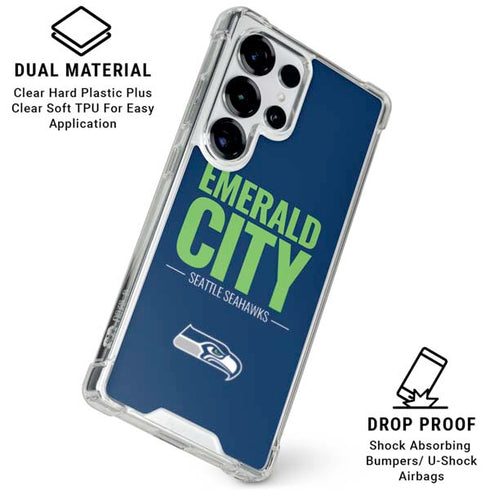 NFL Seattle Seahawks Team Motto Galaxy S25 Ultra Clear Case