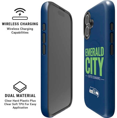 NFL Seattle Seahawks Team Motto iPhone 16 Magsafe Impact Case