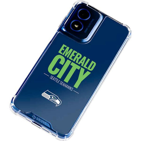 NFL Seattle Seahawks Team Motto Moto G 5G (2024) Clear Case