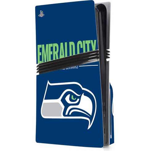 NFL Seattle Seahawks Team Motto PS5 Pro Disk Console Skin