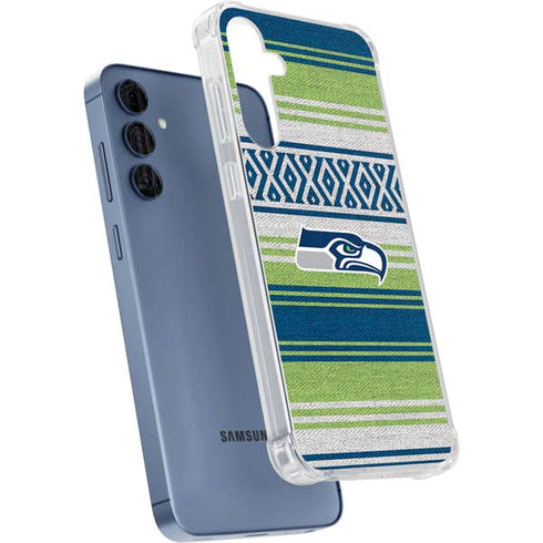 NFL Seattle Seahawks Trailblazer Galaxy A55 5G Clear Case