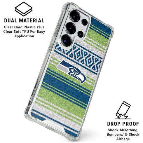 NFL Seattle Seahawks Trailblazer Galaxy S25 Ultra Clear Case