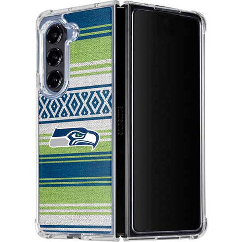 NFL Seattle Seahawks Trailblazer Galaxy Z Fold5 5G Clear Case