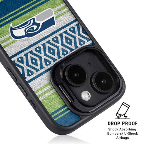 NFL Seattle Seahawks Trailblazer iPhone 14 Kickstand Case