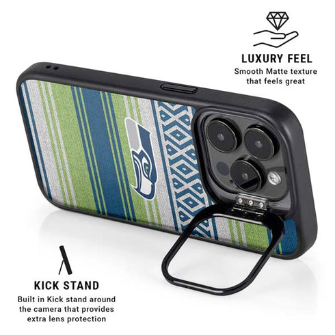 NFL Seattle Seahawks Trailblazer iPhone 15 Pro Kickstand Case