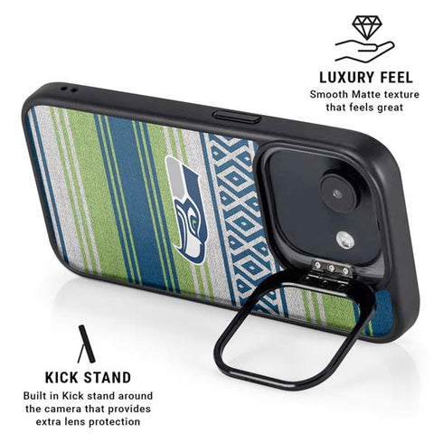 NFL Seattle Seahawks Trailblazer iPhone 16e Kickstand Case