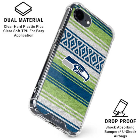 NFL Seattle Seahawks Trailblazer iPhone 16e Clear Case