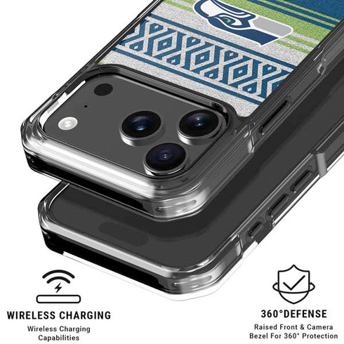 NFL Seattle Seahawks Trailblazer iPhone 18 Pro Clear Case