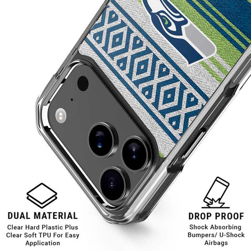NFL Seattle Seahawks Trailblazer iPhone 18 Pro Clear Case
