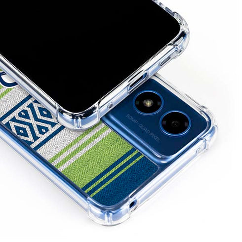 NFL Seattle Seahawks Trailblazer Moto G 5G (2024) Clear Case