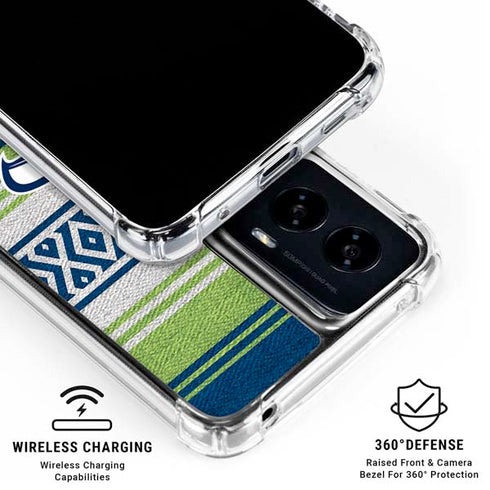 NFL Seattle Seahawks Trailblazer Moto G Power 5G (2024) Clear Case