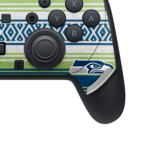 NFL Seattle Seahawks Trailblazer Nintendo Switch 2 (2025) Pro Controller Skin