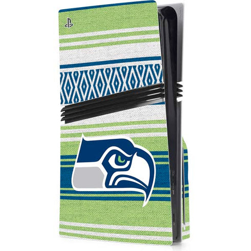NFL Seattle Seahawks Trailblazer PS5 Pro Disk Console Skin