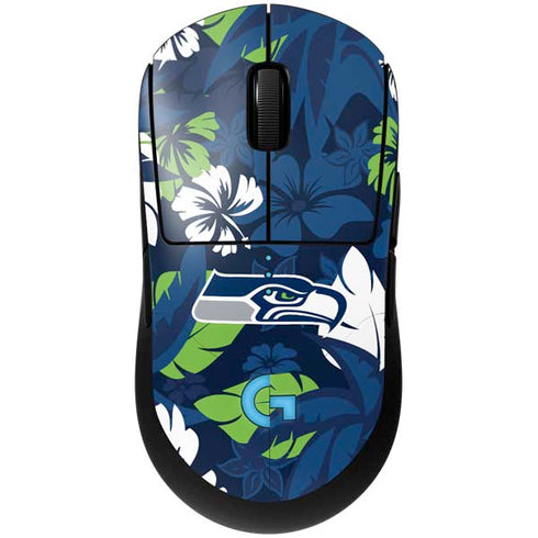NFL Seattle Seahawks Tropical Print G Pro Wireless Gaming Mouse Skin