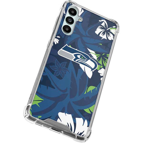 NFL Seattle Seahawks Tropical Print Gabb Phone 4 Clear Case