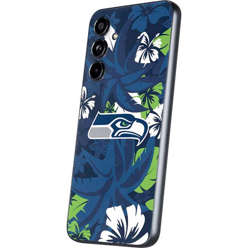 NFL Seattle Seahawks Tropical Print Galaxy A54 5G Skin