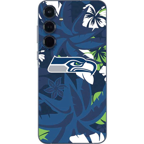 NFL Seattle Seahawks Tropical Print Galaxy A55 5G Skin