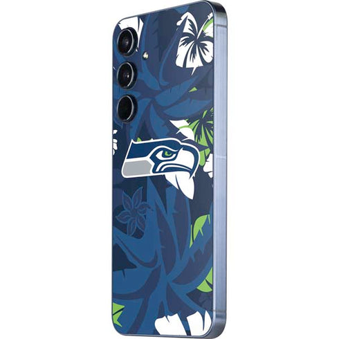NFL Seattle Seahawks Tropical Print Galaxy A55 5G Skin