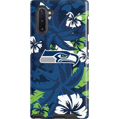 NFL Seattle Seahawks Tropical Print Galaxy Cases