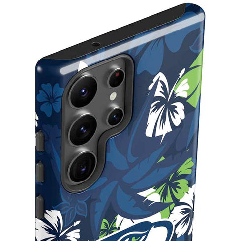 NFL Seattle Seahawks Tropical Print Galaxy S23 Ultra Pro Case