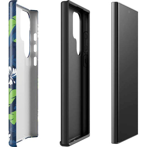 NFL Seattle Seahawks Tropical Print Galaxy S23 Ultra Pro Case