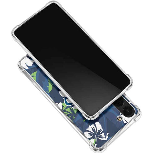NFL Seattle Seahawks Tropical Print Galaxy S24 FE Clear Case