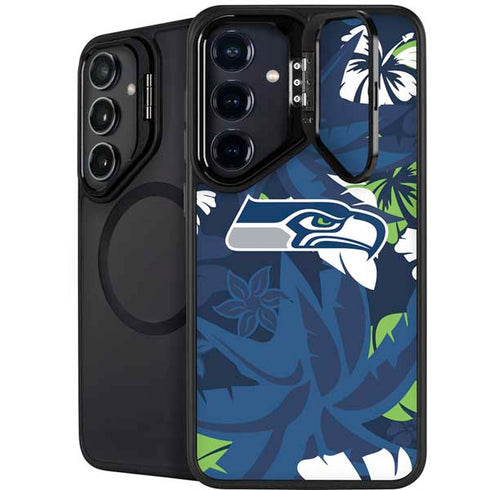 NFL Seattle Seahawks Tropical Print Galaxy S24 Kickstand Case