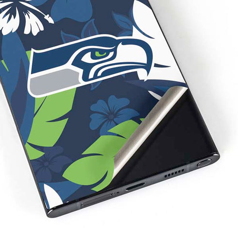 NFL Seattle Seahawks Tropical Print Galaxy S24 Ultra Skin