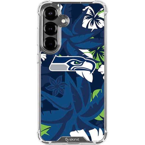 NFL Seattle Seahawks Tropical Print Galaxy S26 Clear Case