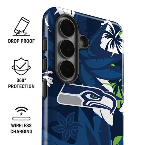 NFL Seattle Seahawks Tropical Print Galaxy S26 Impact Case
