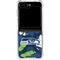 NFL Seattle Seahawks Tropical Print Galaxy Z Flip6 Clear Case