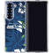 NFL Seattle Seahawks Tropical Print Galaxy Z Fold6 Clear Case