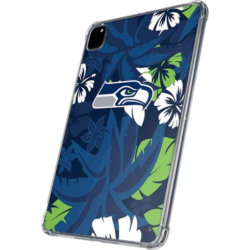 NFL Seattle Seahawks Tropical Print iPad Pro 11in (2024) Clear Case