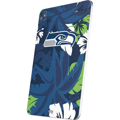 NFL Seattle Seahawks Tropical Print iPad Pro 13in M4 (2024) Skin