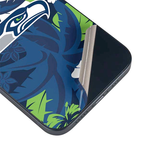 NFL Seattle Seahawks Tropical Print iPhone Skins