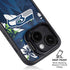NFL Seattle Seahawks Tropical Print iPhone 15 Kickstand Case
