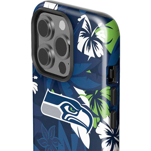 NFL Seattle Seahawks Tropical Print iPhone 15 Pro Impact Case