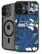 NFL Seattle Seahawks Tropical Print iPhone 16 Plus Kickstand Case