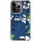 NFL Seattle Seahawks Tropical Print iPhone 16 Pro Max Clear Case