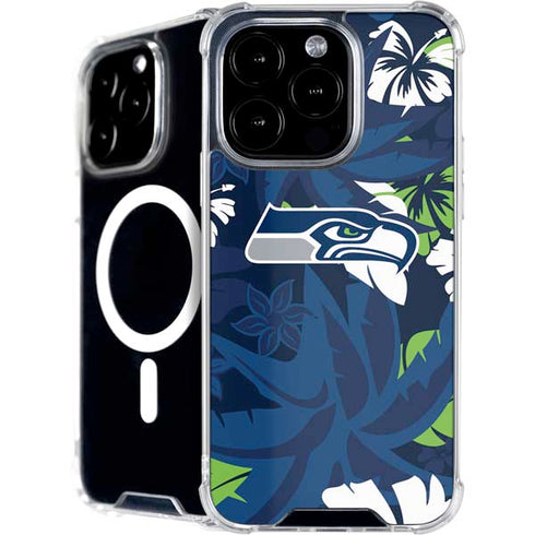 NFL Seattle Seahawks Tropical Print iPhone 16 Pro Max MagSafe Case
