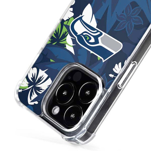 NFL Seattle Seahawks Tropical Print iPhone 16 Pro Max MagSafe Case