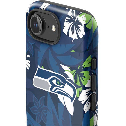 NFL Seattle Seahawks Tropical Print iPhone 16e Impact Case