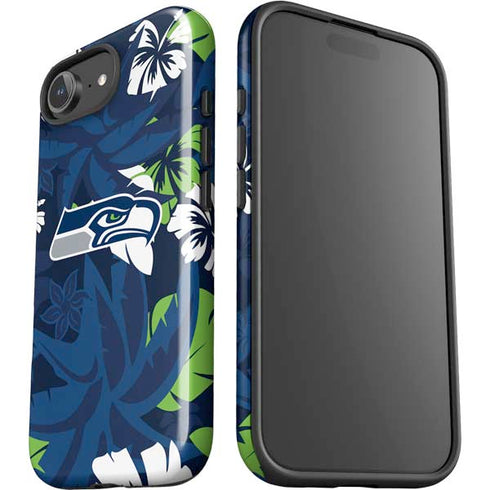 NFL Seattle Seahawks Tropical Print iPhone 16e Impact Case