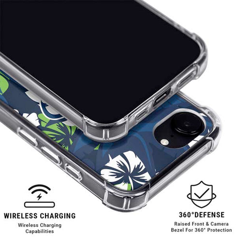 NFL Seattle Seahawks Tropical Print iPhone 16e MagSafe Case