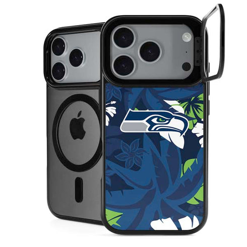 NFL Seattle Seahawks Tropical Print iPhone 18 Pro Kickstand Case